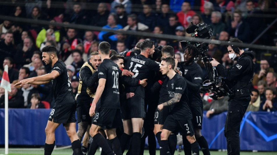 C1: Benfica s'impose 1-0 à Amsterdam contre l'Ajax et se qualifie pour les quarts de finale