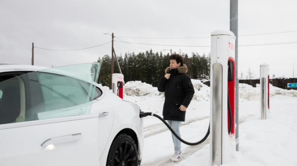 Los coches eléctricos desafían al frío ártico de Noruega