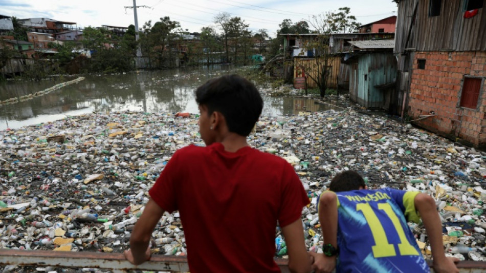 Waterways in Brazil's Manaus choked by tons of trash