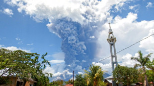 Un volcán en Indonesia expele una enorme columna de ceniza