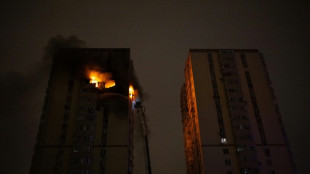 Drone sparks fire on Kyiv residential building, one dead