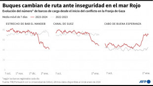 Las tres mayores navieras japonesas suspenden sus pasos por el mar Rojo