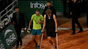 Roland-Garros: Nadal en finale après l'abandon de Zverev, cheville tordue