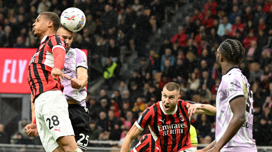 Serie A: Milan-Udinese 1-0