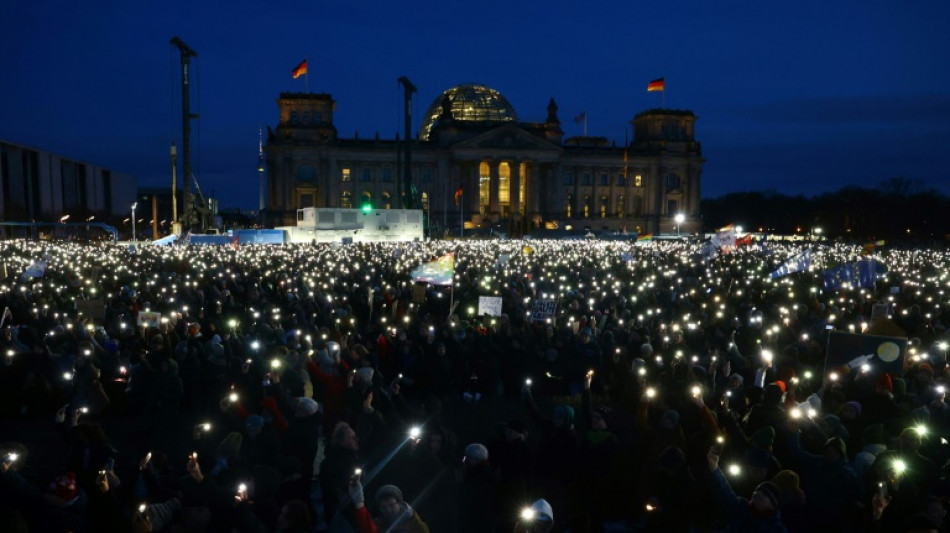 Allemagne: des centaines de milliers de manifestants rassemblés contre l'extrême droite