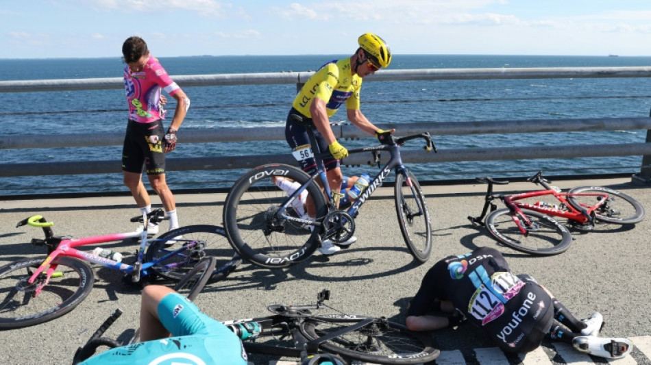 Jakobsen wins Tour de France stage 2, Van Aert takes lead