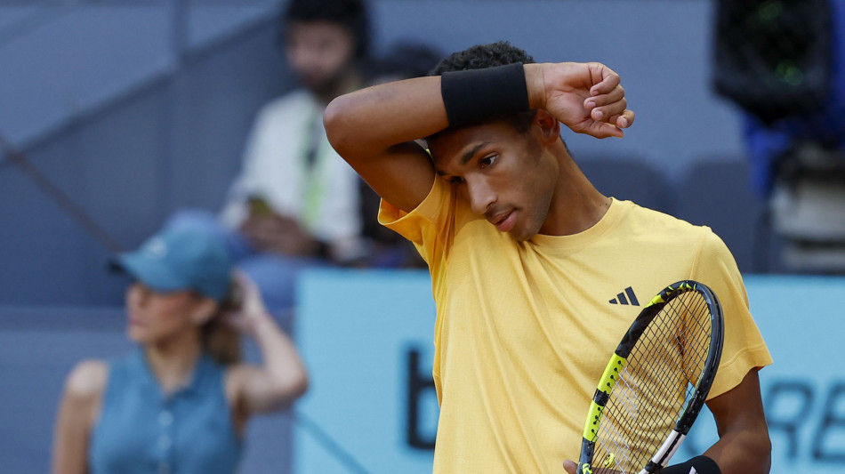 Tennis: Madrid; Lehecka si ritira, Auger-Aliassime in finale