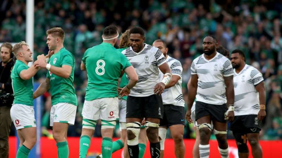 Rugby: l'Irlande tient son rang contre les Fidji