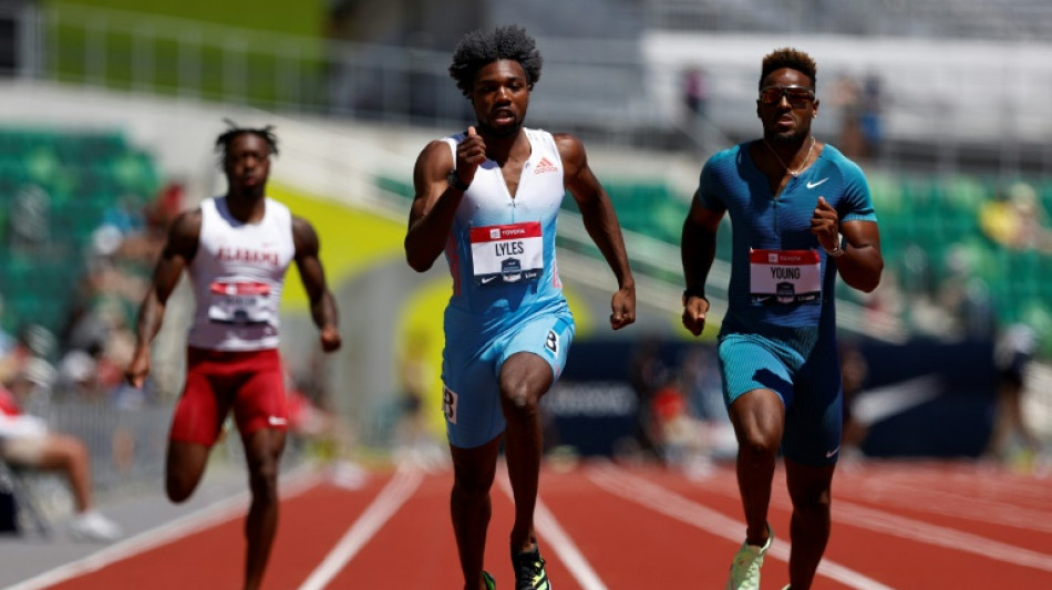 Athlétisme: Lyles, Steiner et Benjamin en imposent aux Championnats américains