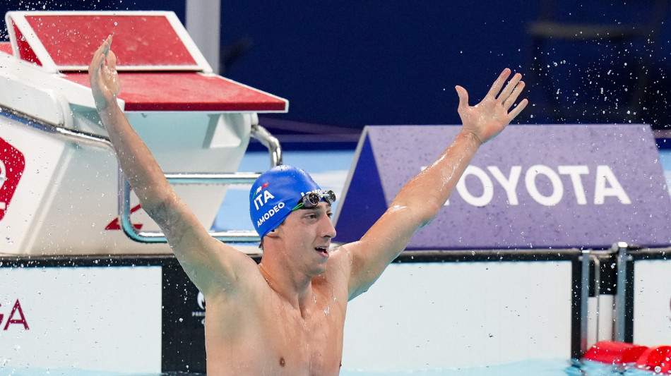 ++ Parigi: nuoto; Amodeo oro nei 100m farfalla S8 ++