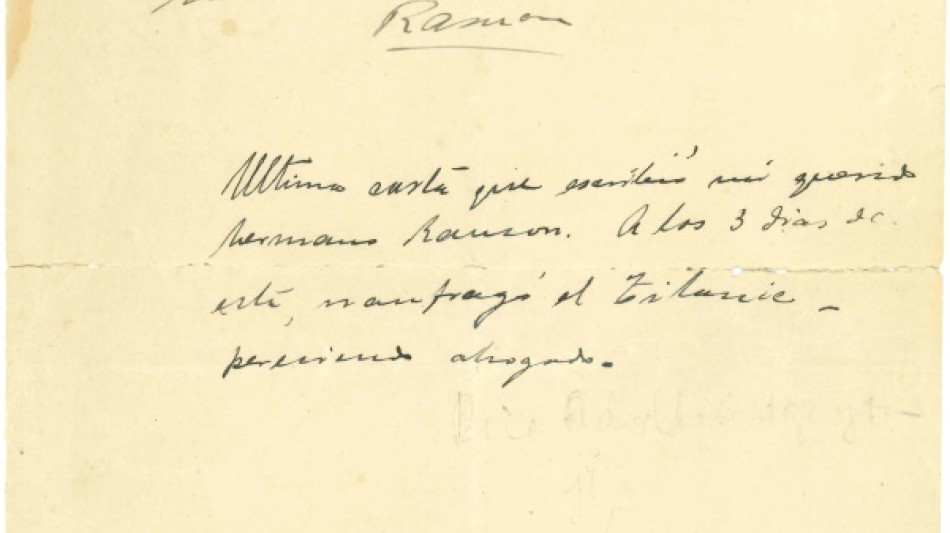 Una carta de un pasajero del Titanic, a subasta en Uruguay