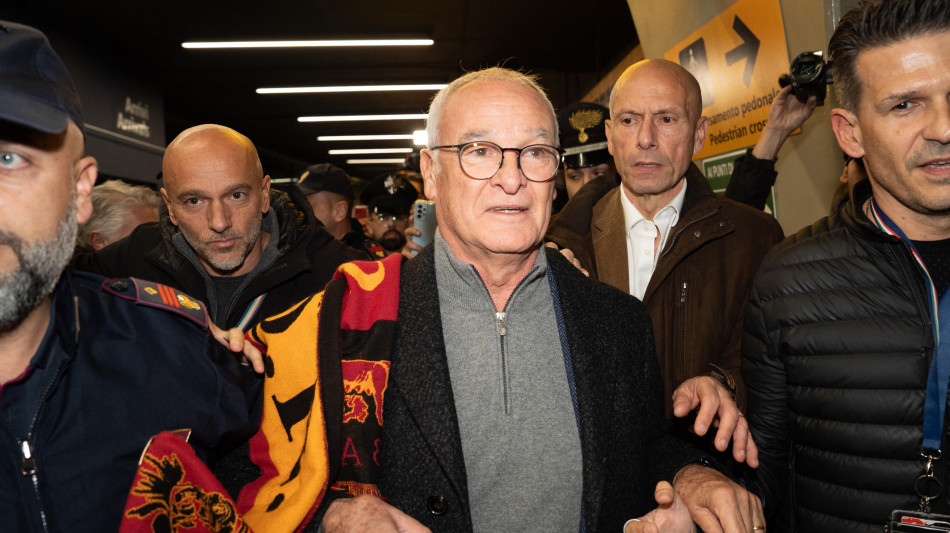 Calcio: Ranieri arrivato a Trigoria