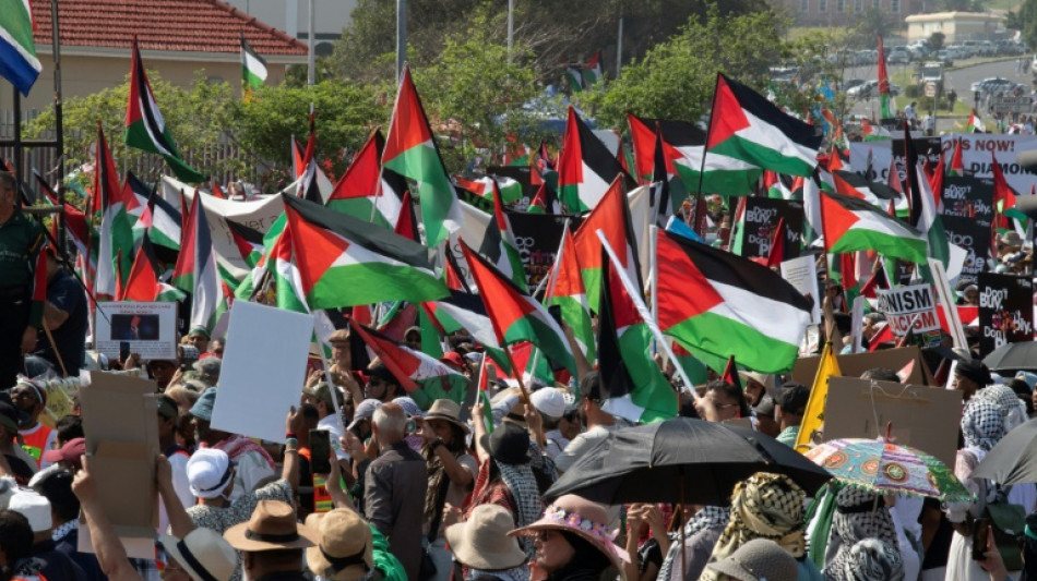 Afrique du Sud: manifestation pro-Gaza au Cap, pour le 1er anniversaire du 7-Octobre