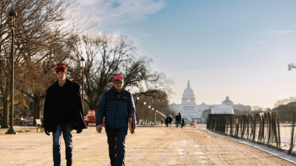 'Daddy's home': Trump diehards celebrate in icy Washington