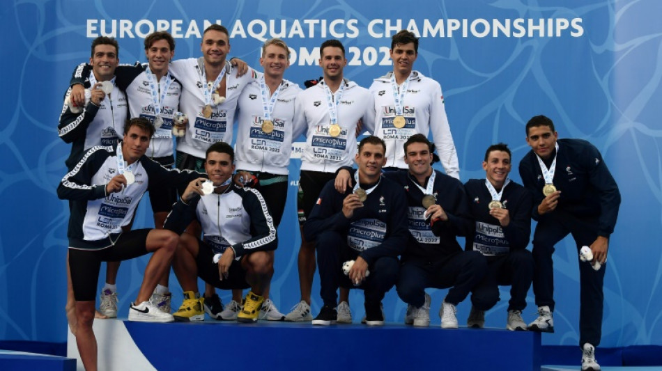 Euro de natation: le relais 4x200 m masculin français décroche le bronze