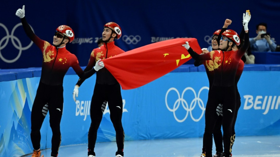 JO-2022: la Chine remporte son premier titre avec le relais mixte de short-track